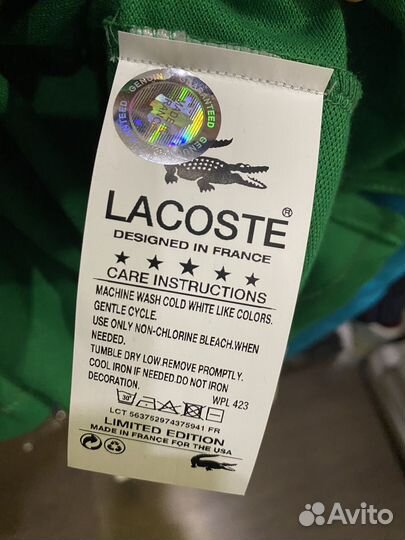 Поло lacoste новое