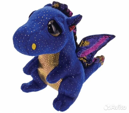 Мягкая игрушка Сафир дракон фиолет. 25 см, 37260