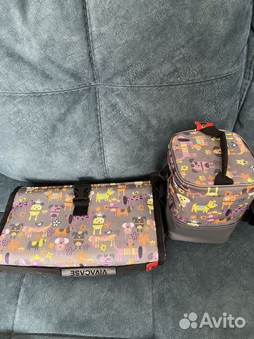 Коврик для пелинания и сумка термос новый