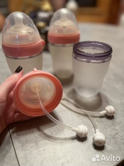 Детские силиконовые бутылочки для кормления