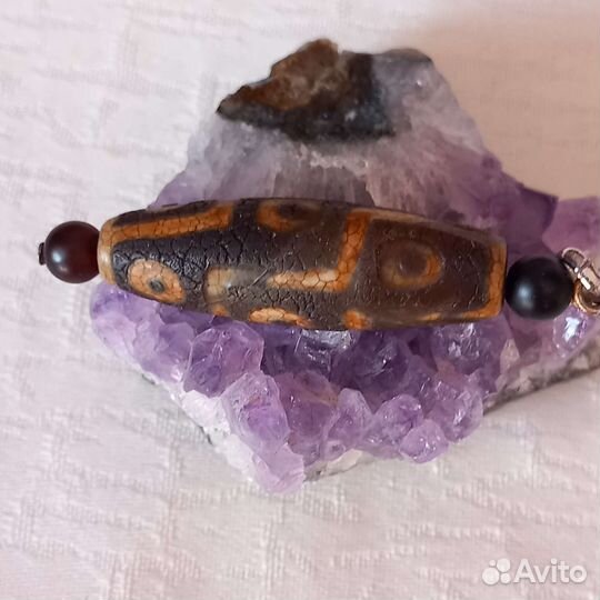 Старая Бусина Дзи 9 глаз- быстрая удача