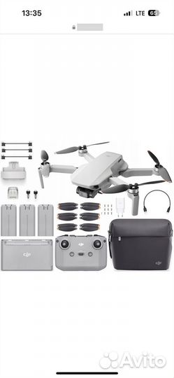 Квадрокоптер dji mini 2 fly more combo