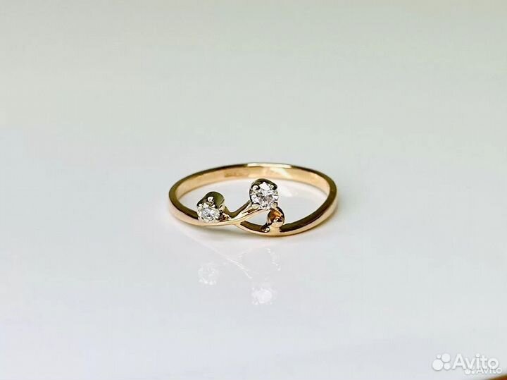 Кольцо золотое с/к 585* 17 р-р (юш21)