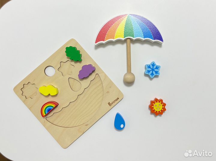 Деревянные развивающие игрушки пакетом