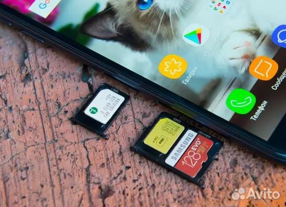 Лоток симкарты Samsung j5 2017 черный