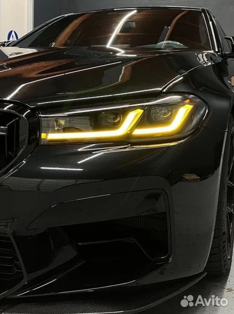 Дхо желтого цвета на bmw 5 g30 g38