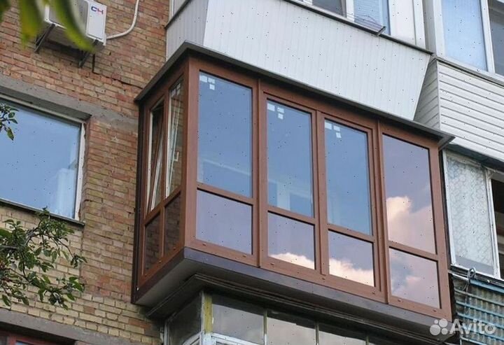 Балкон пластиковый под ключ