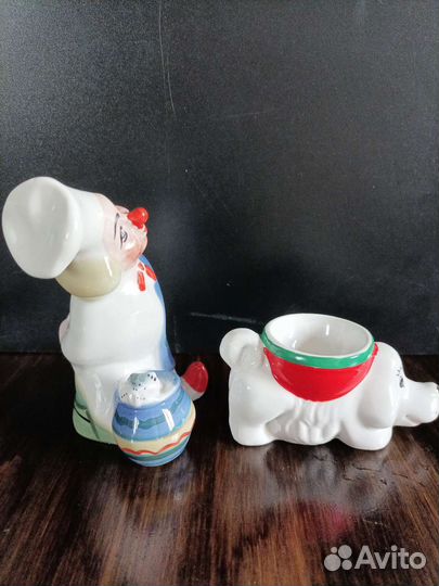 Статуэтка фарфоровая повар с котом СССР