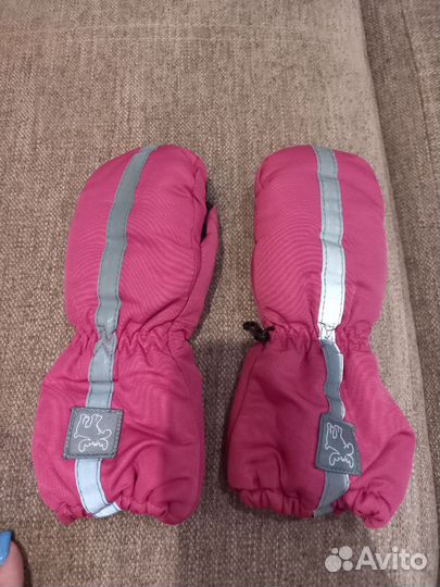 Комплект шапка, шарф и краги