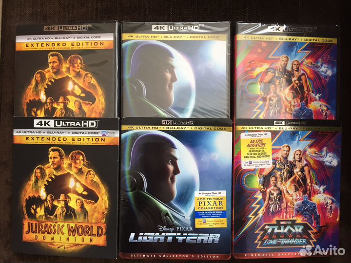 Фильмы 4k UHD, blu-ray (импорт, лицензия)