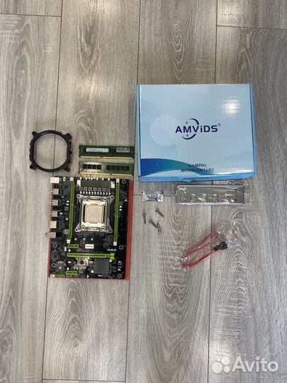 Материснкая плата с процессором xeon 2660v2/16gb