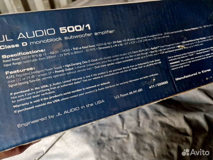 JL Audio 500/1