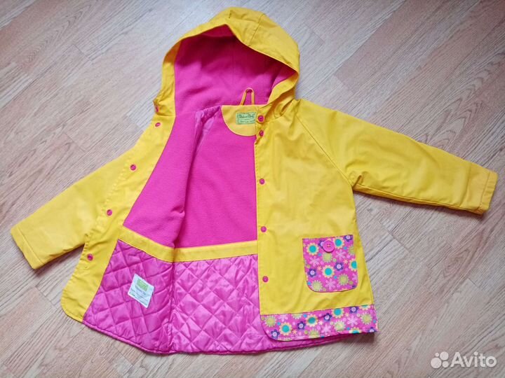 Яркая куртка-дождевик для девочки