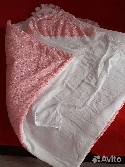 Конверт одеяло, на выписку, для девочки