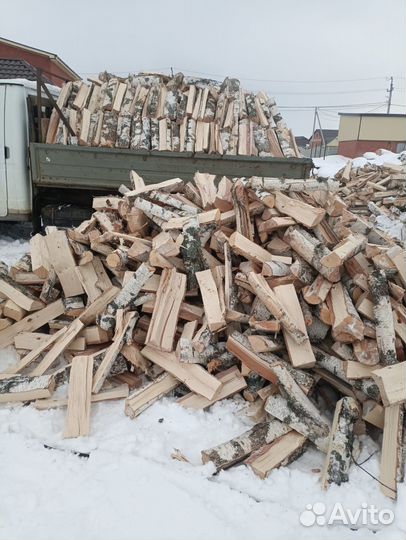 Дрова берёзовые и дубовые колотые R100 км Яркей