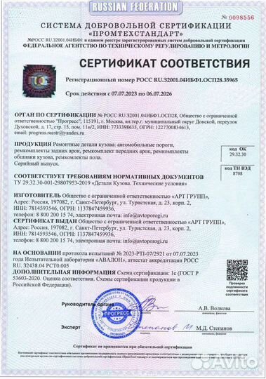 Ремонтная арка Mazda 3 (BK) хэтчбек и другие