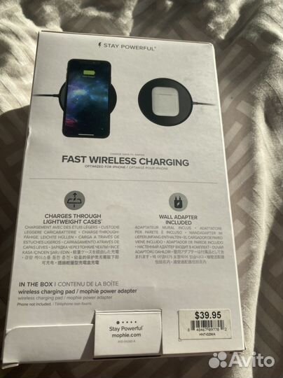 Fast Wireless Charging Беспроводная зарядка Mophie