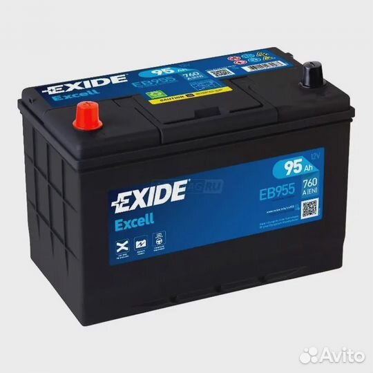 95Ah EB955 Аккумулятор Exide Excell