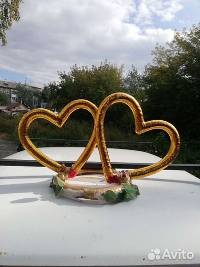 Свадебные украшения на машину