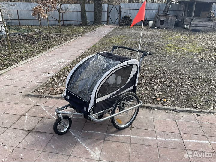 Детский велоприцеп