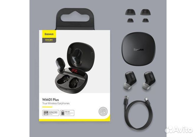 Беспроводные наушники Baseus Encok True Wireless E