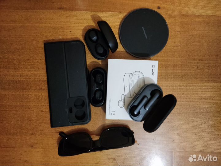 Чехол для vivo t1, наушники, беспр. зарядка, очки