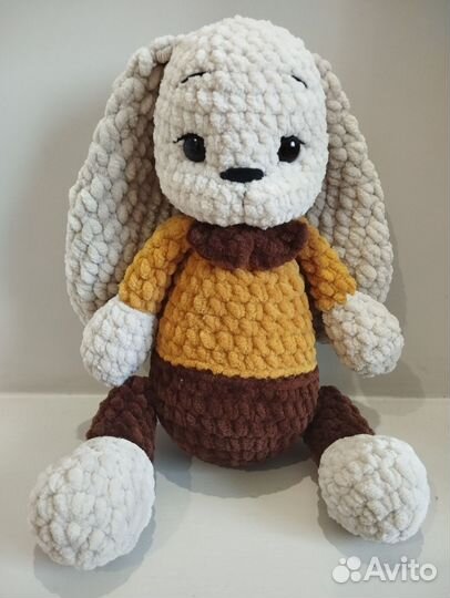 Мягкая игрушка заяц ручной работы