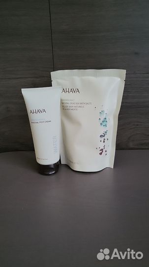Ahava соль для ванны и крем, новый набор с сумкой