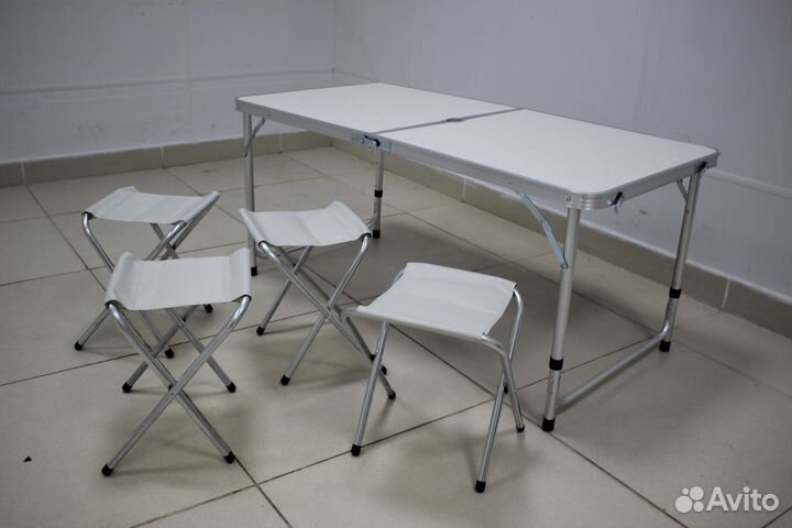 Стол туристический 120х60 и 4 стула
