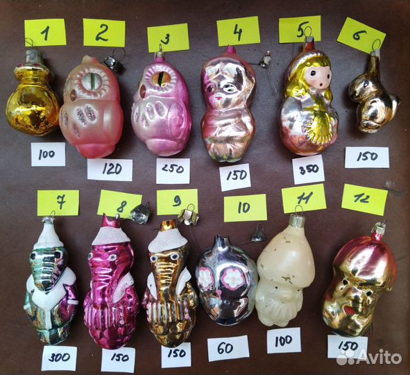 Елочные игрушки СССР