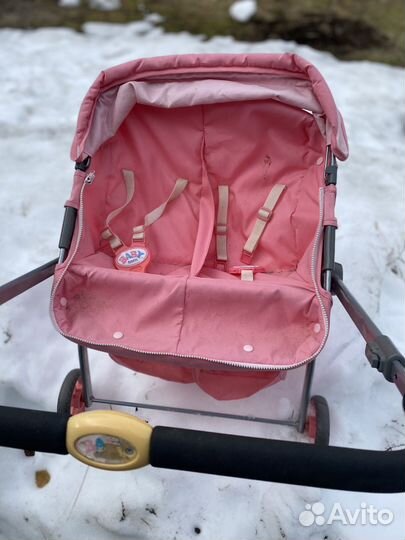 Коляска для кукол для двойни baby born