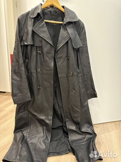 Кожаный плащ женский Снежная Королева