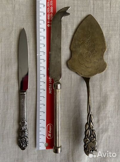 Набор Винтаж столовые приборы лопатка нож