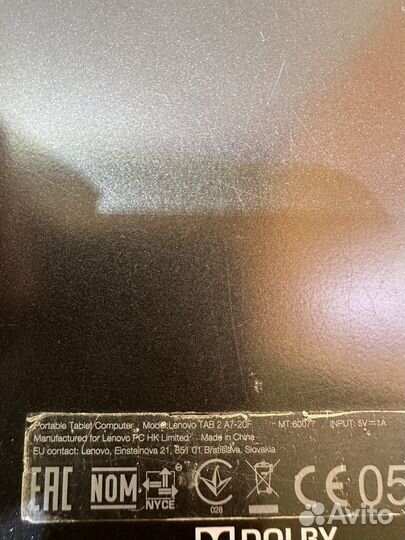 Арт.855 Лот Планшетов Lenovo TAB 2 A7-20F