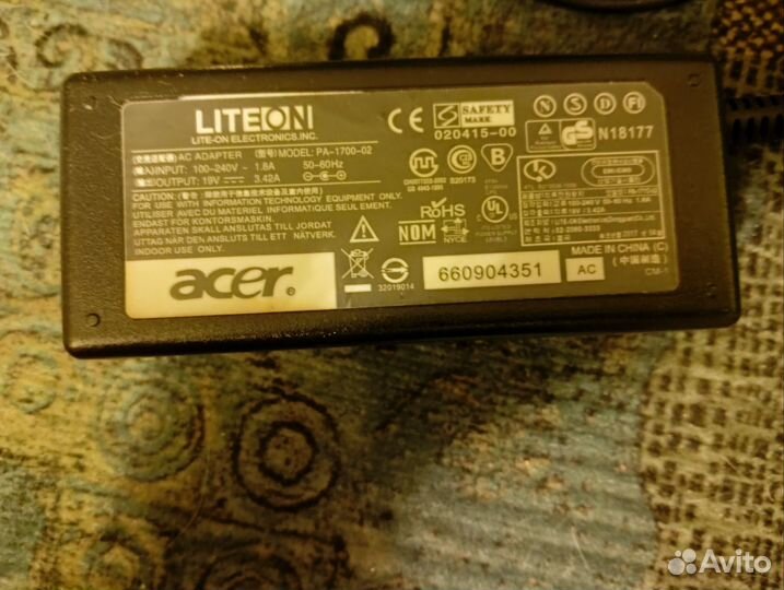 Блок питания для ноутбука Acer