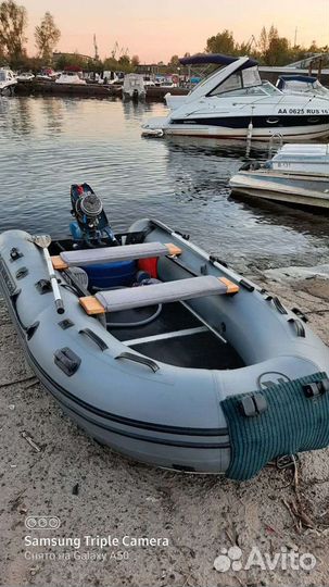 Надувная лодка пвх бу с мотором