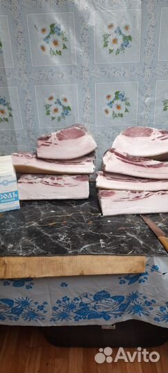 Домашнее соленое сало