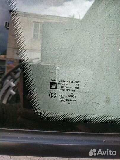 Форточка opel astra h универсал правая