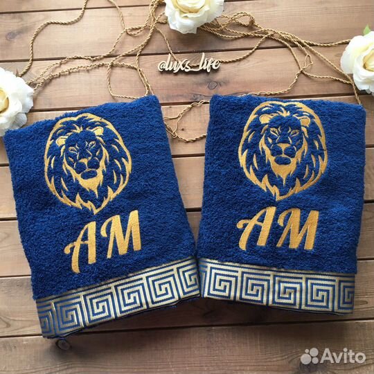 Парные халаты с именной вышивкой на заказ