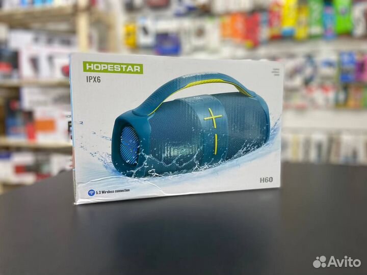 Блютуз колонка Hopestar H60 Синяя