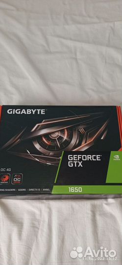 Видеокарта gigabyte nvidia GeForce GTX 1650 4Гб