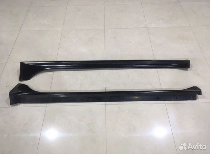 Накладки на пороги mitsubishi lancer 10