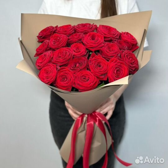 Красные розы букет цветов