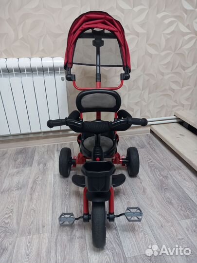 Трехколесный велосипед складной с ручкой