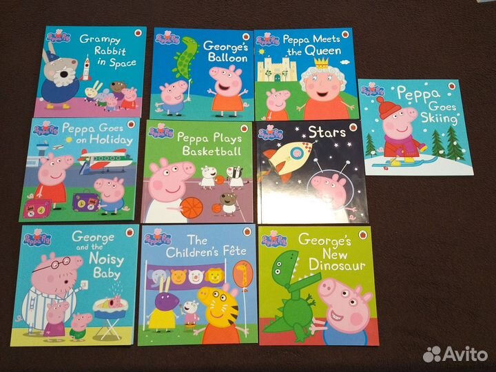 Peppa Pig, комплект 10 книг на английском
