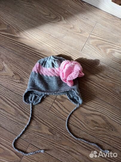 Шапка и шарф для девочки комплект