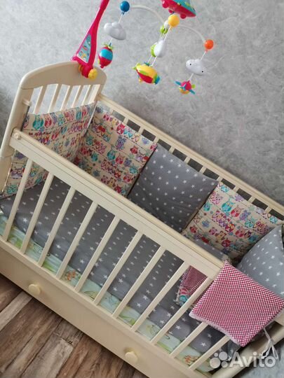 Комплект постельного белья для новорожденного