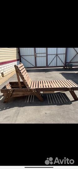 Шезлонг,лежак деревянный