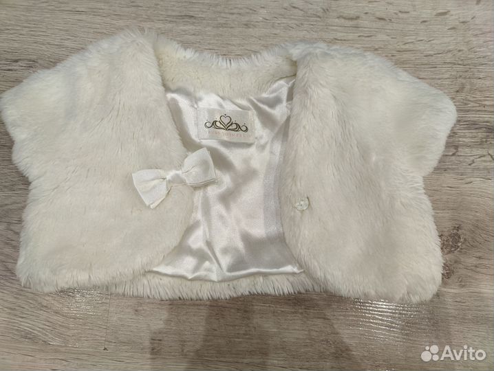 Болеро меховое для девочки 98 размер