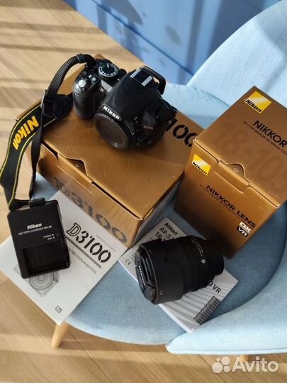 Камера Nikon D3100,объектив 18-105mm f/3,5-5,6 VR